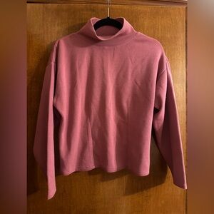 Women's Pink Turtleneck Sweater